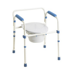 Height adjustable commode chair with bedpan CM002